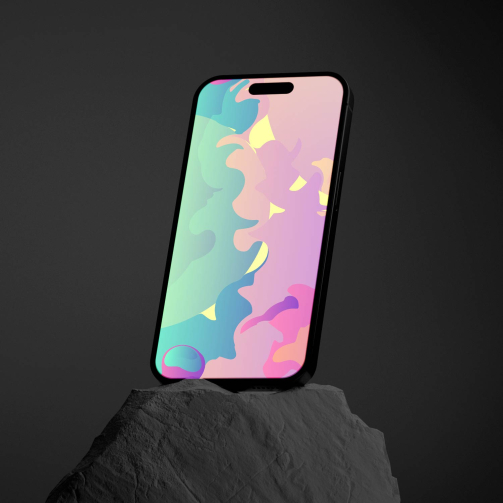Phone Wallpaper Rezine - Bright Soda - Mockup 01