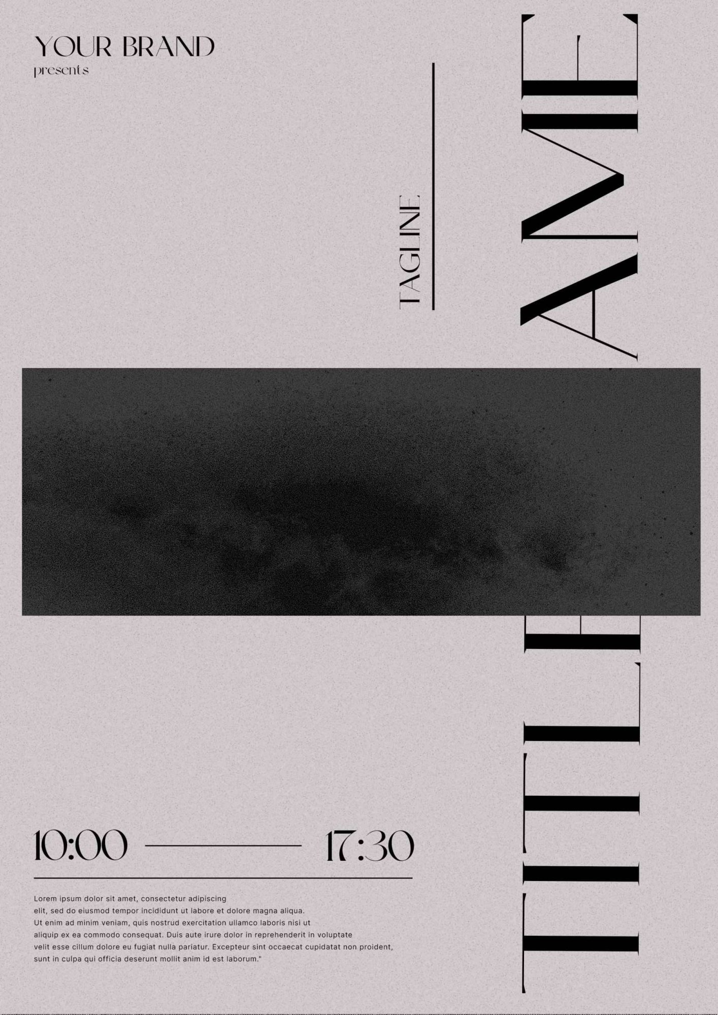 Poster Event – Gray – Rezine Poster Event - Gray - Rezine