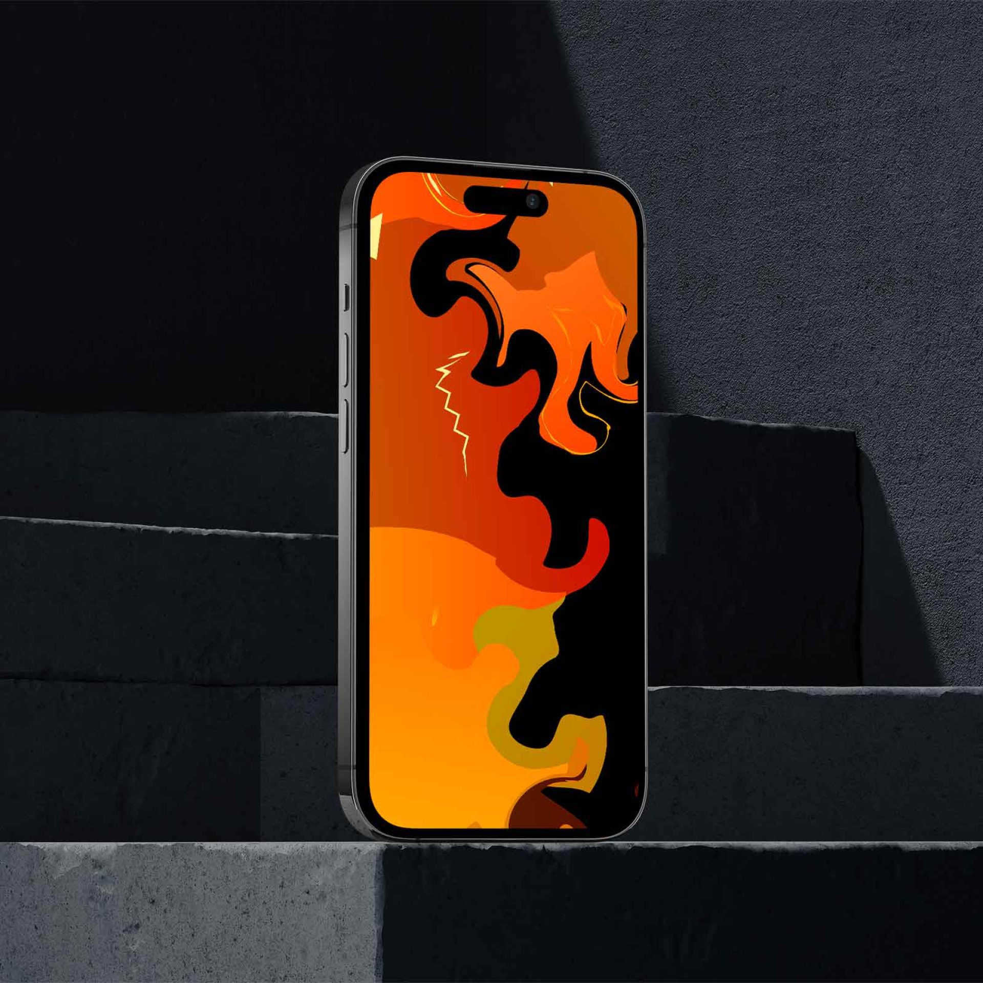 Rezine Mockup – Flames 01 Rezine Mockup - Flames 01